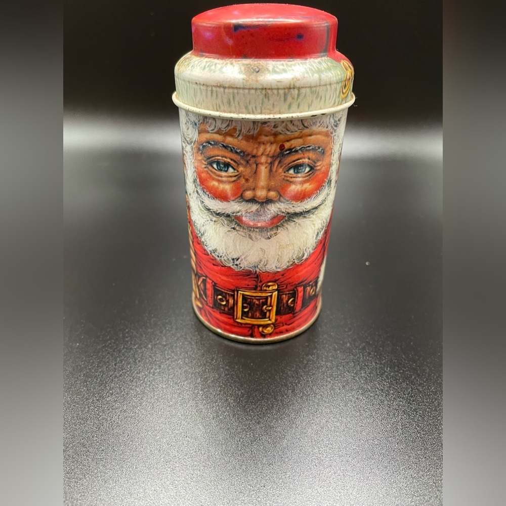 Vintage Cap Tins Santa Tin